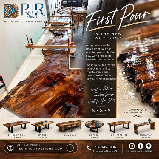 A New Workshop, a New Chapter: Our First Custom Bar Top Pour